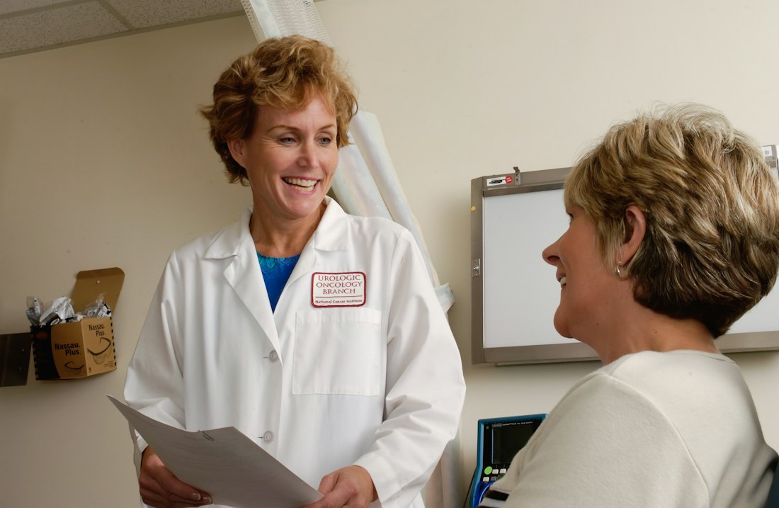 A doctor explaining the treatment plan